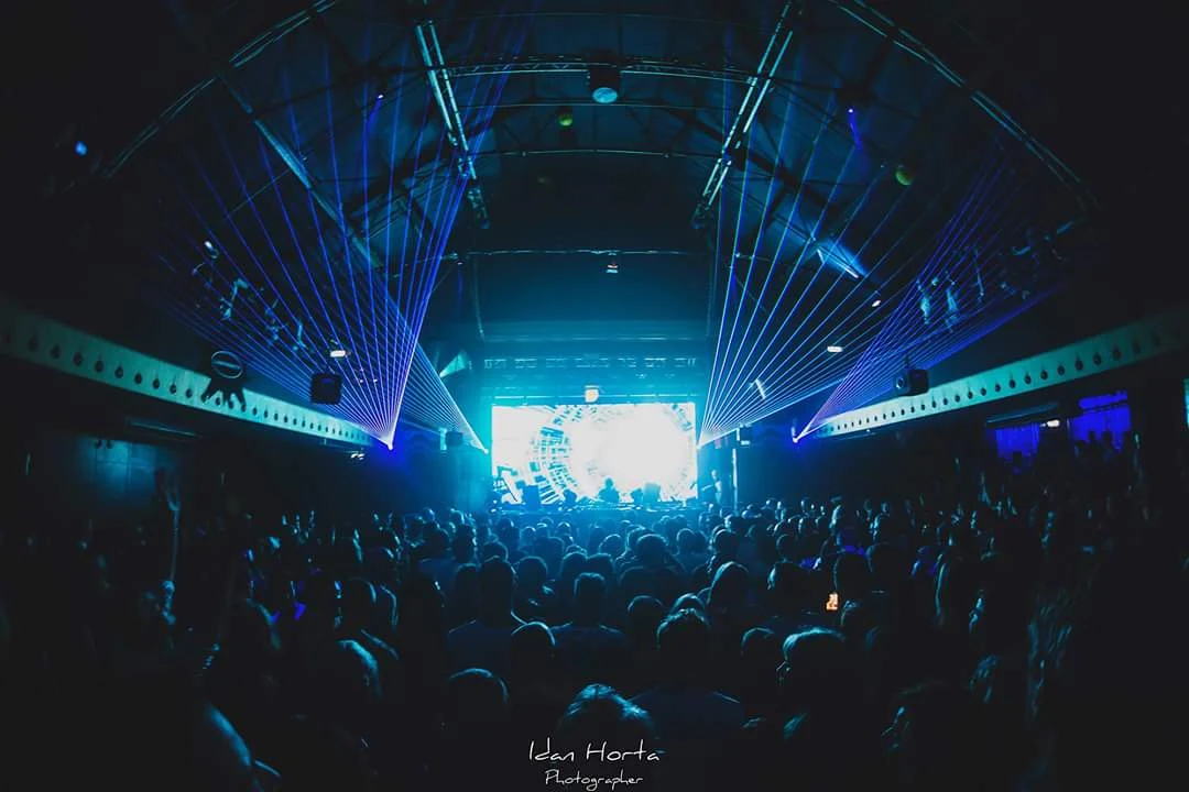 Crowd and laser lights at Panama during Amsterdam Dance Event