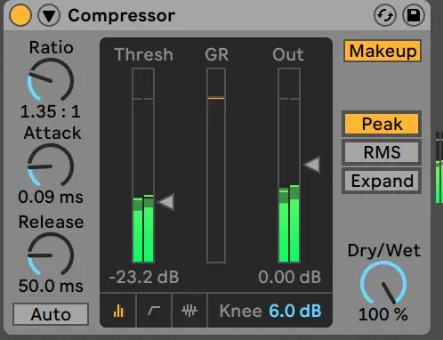 Ableton Live Compressor