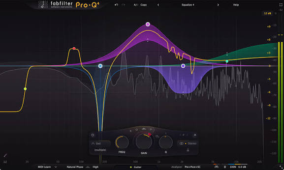 FabFilter Pro-Q 4 equalizer interface