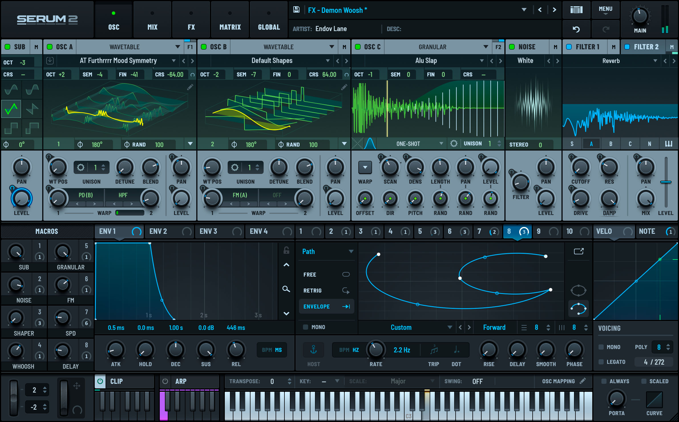 Serum 2 synthesizer interface
